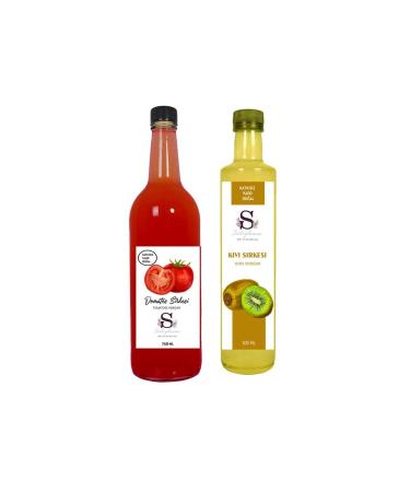 Suheylaana Natural Tomato Vinegar 750 Ml And Natural Kiwi Vinegar 500 Ml