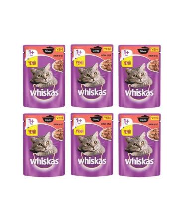 Whiskas Stew Steak Cat Wet Food Pouch 85 Gr X 6 Pieces