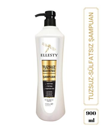 ELLESTY Vegan Sulfate-Free Salt-Free Paraben-Free Shampoo 900 ml