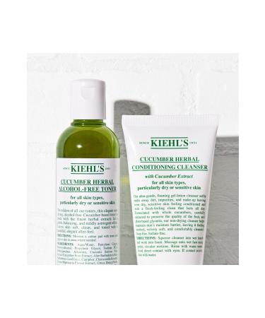 Kiehl's Cucumber Herbal Toner for Dry and Sensitive Skin with Cucumber Extract Alcohol-Free 250 ml - Buy Online on GoSupps.com