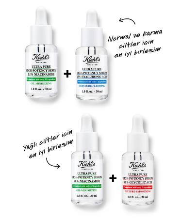 Kiehl's Ultra Pure 5% Niacinamide Face Serum to Reduce Shine and Oiliness 30ml - Buy Online on GoSupps.com
