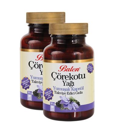 Balen Black Cumin Oil Softgel 1380mg*80 2 Pieces