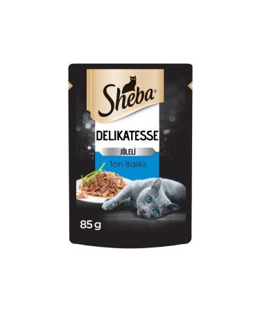 SHEBA Delikatesse Tuna Jelly Pouch Adult Cat Wet Food 24 X 85 G