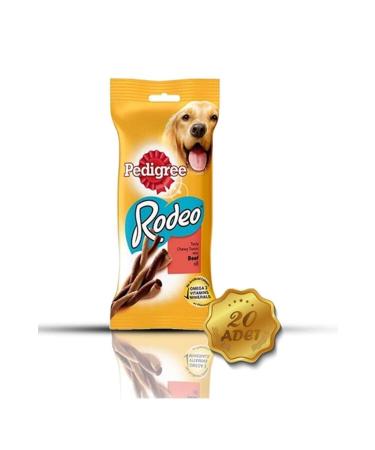 Pedigree Rodeo Steak Dog Reward Food 70 Gr X 20 Pieces