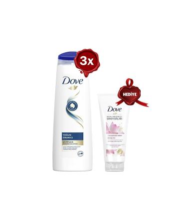 Dove Shampoo Intensive Repair 350 Ml X 3 Lotus Hair Conditioner Gift