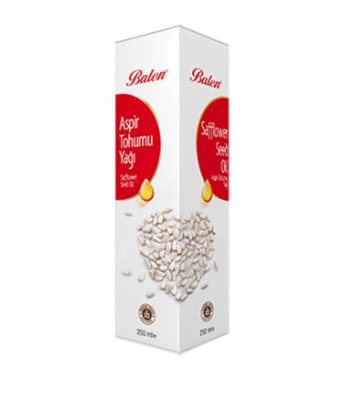 Balen Safflower Seed Oil 250 ml Glass Bottle Pure Safflower Oil 250 Cc