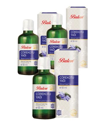 Balen 3 Boxes Black Cumin Oil 50 Ml. Black Cumin Oil Drinkable Pure Black Cumin Oil