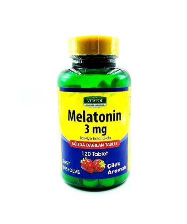 Vitapol Melatonin 3 Mg Strawberry Orally Dissolvable 120 Tablets