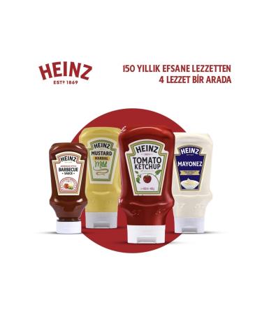 Heinz Sauce Pack (Mustard 445gr + Barbecue 250gr + Mayonnaise 400gr + Ketchup 460gr)
