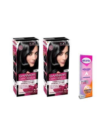 Garnier Striking Colors Paint 1.0 Extra Intense Black 2 Pieces