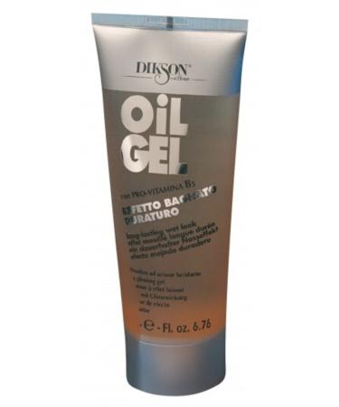 Dikson Wet Look Strong Hold Gel- Oil Gel 200 Ml