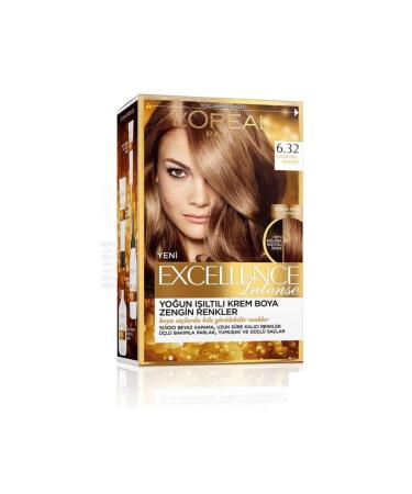 L'Oreal Paris Excellence Intense 6.32 Caramel Brown Hair Dye - Buy Online on GoSupps.com