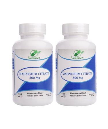 Yurdavit Magnesium Citrate 500 Mg 2 Pieces 120 Tablets Skt March 2024 Free Shipping