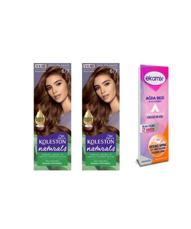 Wella Naturals 6-7 Chocolate Brown 2 Tube Paint