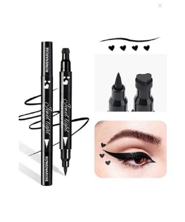 Deep Passion Heart Patterned Eyeliner Double Ended