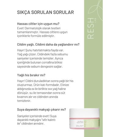 RESH LAB Zero Balance Cleansing Balm 25ml Mini - Vegan Oil Based Facial Cleanser & Makeup Remover - Buy Online on GoSupps.com