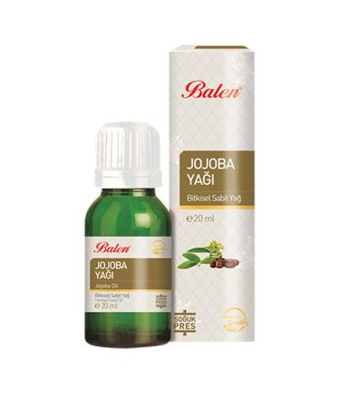 Balen Jojoba Oil 20 ml Cold Pressed Herbal Fixed Oil Hair and Skin Care Oil Jojoba Oil Jojoba