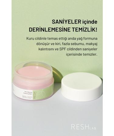 RESH LAB Zero Balance Cleansing Balm 25ml Mini - Vegan Oil Based Facial Cleanser & Makeup Remover - Buy Online on GoSupps.com