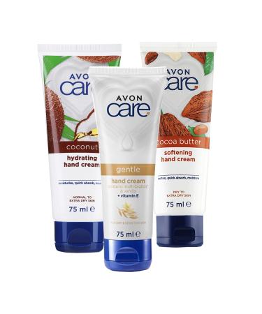 Avon Care Coconut+care Multi Biotics and Vanilla+care Cocoa Butter Containing 3-piece cream