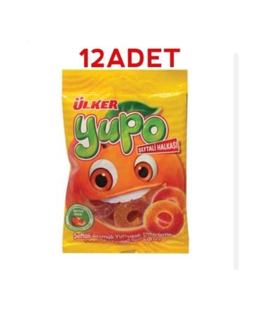 Ulker Yopo Peach Ring 80g 12pcs