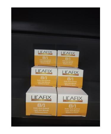 Lilafix 8/1 Ash Light Blonde Cream Hair Dye 60mlx 6 Pieces . ozk170304