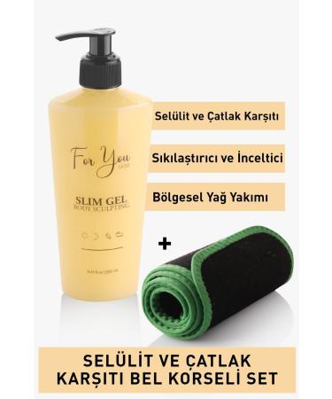 For You Gold Slim Gel Slimming - Firming - Fat Burning - Regional Slimming - Anti-Stretch and Cellulite Cream (SET) - Buy Online on GoSupps.com
