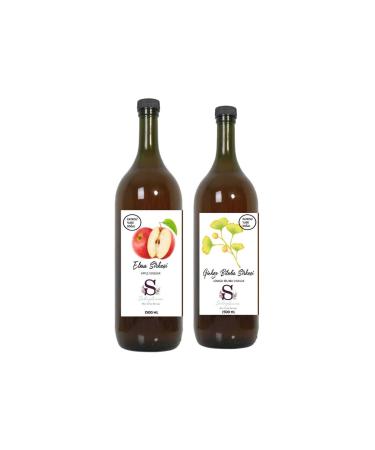 Suheylaana Natural Apple Cider Vinegar 1500 Ml - Natural Ginkgo Biloba Vinegar 1500 Ml