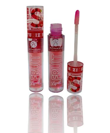 RS Ronassi Cosmetics 8'different Lip Gloss Lipgloss Strawberry-avocado-raspberry-apple-cherry-forest Fruit-papaya-orange - Buy Online on GoSupps.com