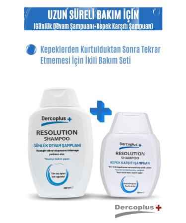 DERCOPLUS Resolution Anti-Dandruff (150 Ml) And Daily Care Shampoo (300 Ml)
