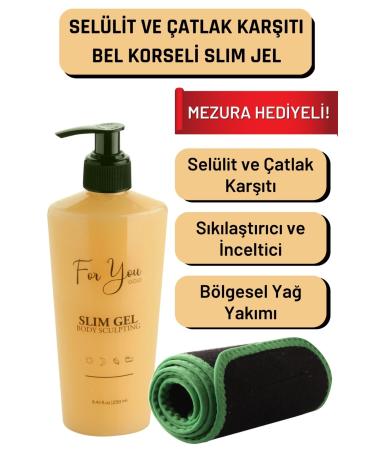 For You Gold Slim Gel Slimming - Firming - Fat Burning - Regional Slimming - Anti-Stretch and Cellulite Cream (SET)