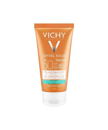 Vichy Ideal Soleil Spf 50 Anti-Shine Mattifying Sunscreen Face Emulsion 50 Ml