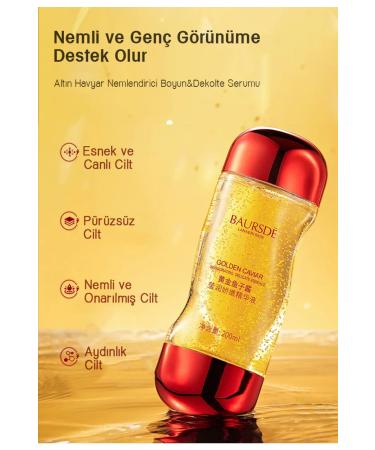 Baursde Gold Caviar Retinol Neck and D collet Serum 200ml Jumbo Size - Buy Online on GoSupps.com