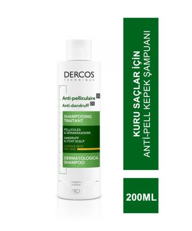 Vichy Dercos Anti-Dandruff Shampoo 200 ml with double effect against recurrent dandruff