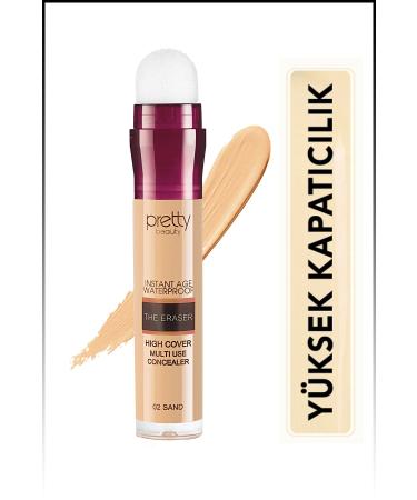 Pretty Beauty Instant Age Waterproof The Eraser Concealer & Sponge Concealer