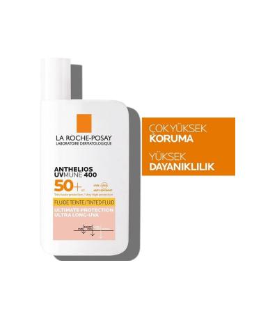 La Roche Posay Anthelios Uvmune Fluid Sun Cream Spf50+ 50 Ml - Tinted Vitamin E - Buy Online on GoSupps.com