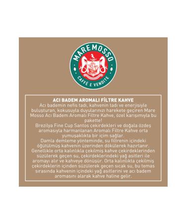 Mare Mosso Caffe Vendite Bitter Almond Flavored Ground Filter Coffee 1 Kg. - Buy Online on GoSupps.com