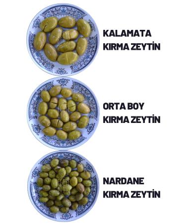 BACK TO THE AEGEAN Homemade Traditional Kalamata Large Green Cracked Olives Palamut - 2 Kg. (CONTAINS ONLY SALT AND WATER) - Buy Online on GoSupps.com