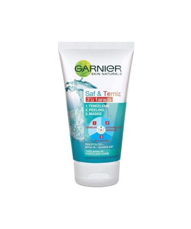 Garnier Pure & Clean 3 in 1 Anti-Oily and Anti-Imperfection Cleansing Gel 150 ml 3600540685100