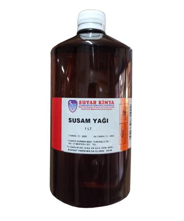 Suvar Kimya Sesame Oil 1 Liter (1000 Ml Lt L)