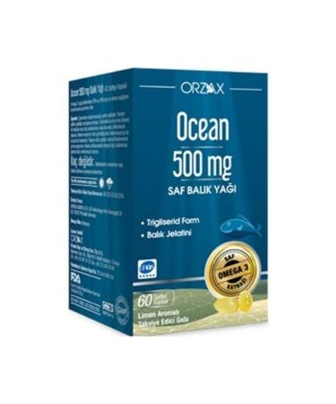 Ocean Pure Fish Oil Omega 3 - 500 Mg 60 Capsules - Lemon Flavor - Buy Online on GoSupps.com