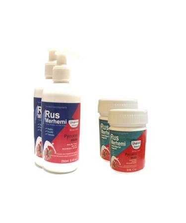 H NTOHU Russian Ointment Hair Removal Cream Ointment 250 ml 2 pieces + Russian Ointment Genital Area Cream 50 ml 2 pieces