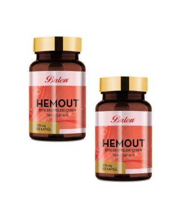 Balen Hemout Plant Extracts Capsule 370mg*60 2 Pieces