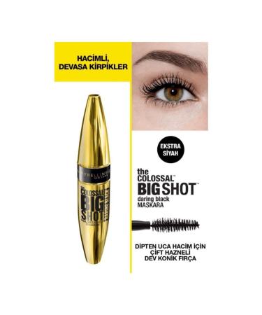 Maybelline New York Big Shot Daring Black Mascara And Colossal Kajal - Buy Online on GoSupps.com
