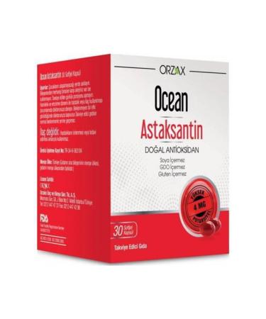 Ocean Supplement Ocean Astaxanthin 30 Softgels