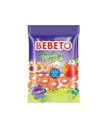 BEBETO Peach Rings 80gx12 Pieces
