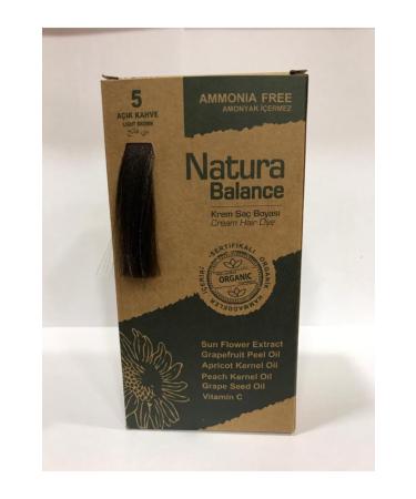 NATURABALANCE Hair Cream Dye 5(Light Brown)