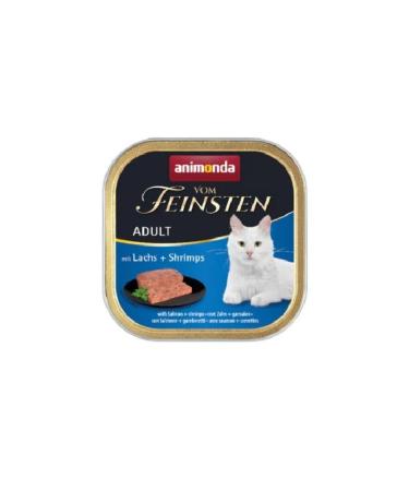 Animonda Vom Feinsten Adult Cat Canned Food with Salmon and Shrimp 100gr X 6 Pieces