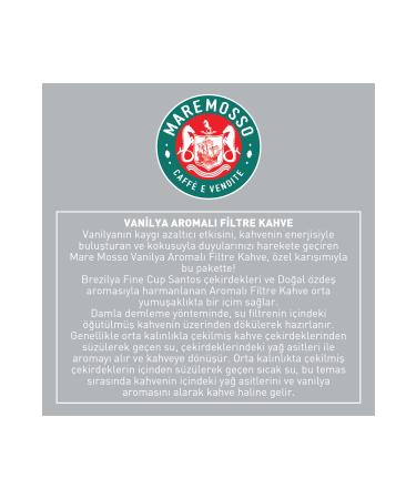 Mare Mosso Caffe Vendite Vanilla Flavored Ground Filter Coffee 1000 gr - Buy Online on GoSupps.com