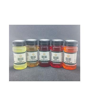 gold gull Lime Melon Pomegranate Strawberry & Pineapple Flavored Coffee & Fruit Syrups 5 X 80 ml