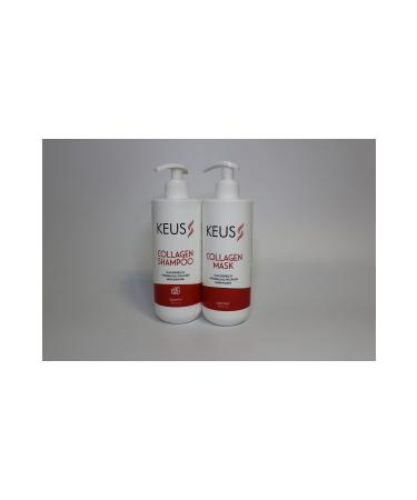 KEUS Collagen Shampoo 500ml. + Collagen Mask 500ml Hair Care Set super21037